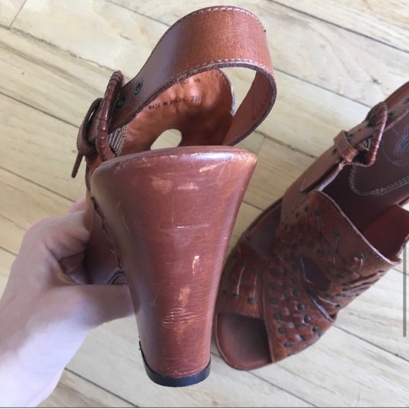 Frye leather studded platform heels - Picture 9 of 11